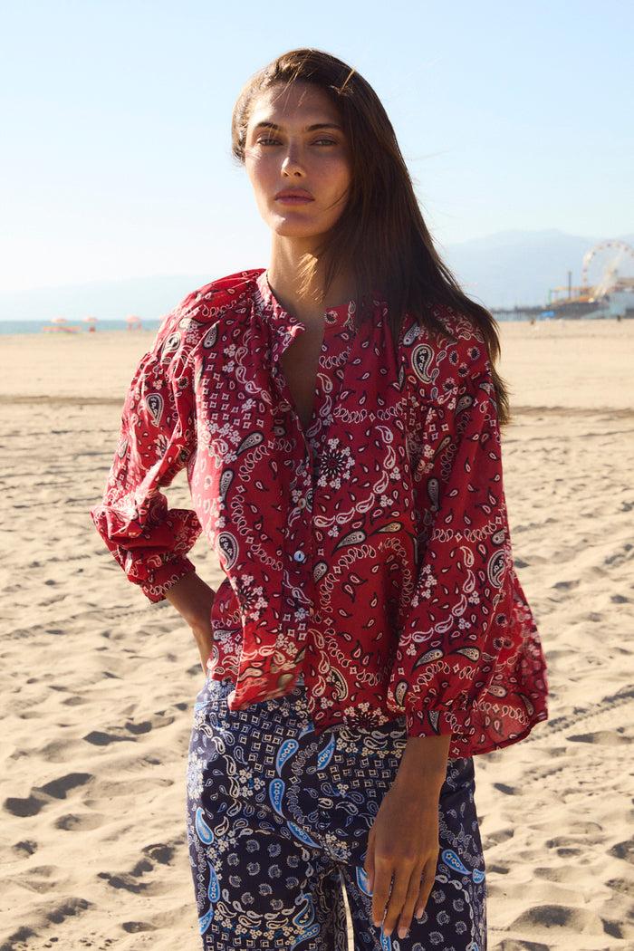 Sophie And Lucie BLUSA VENICE BANDANA ROJO