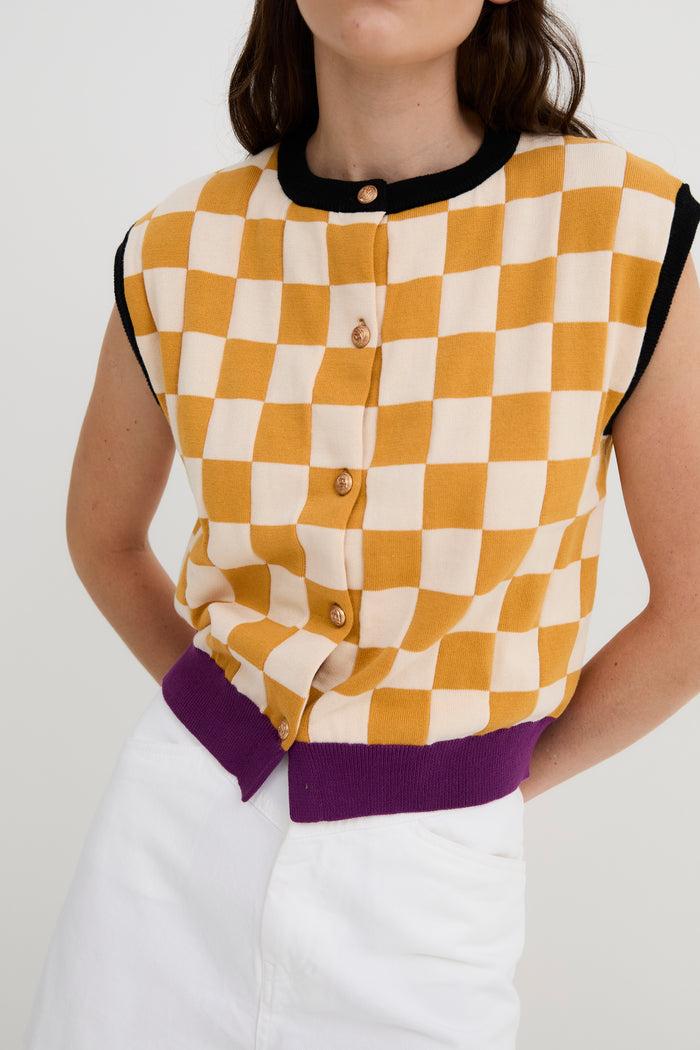 Sophie And Lucie CHALECO DAMA PUNTO AMBAR