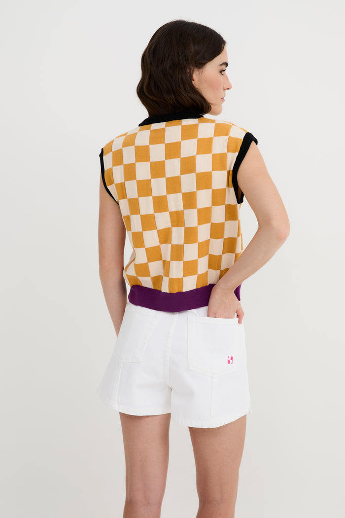 Sophie And Lucie CHALECO DAMA PUNTO AMBAR