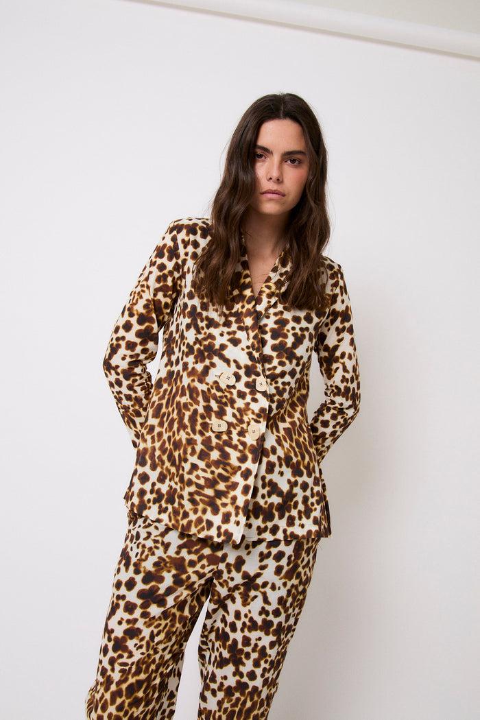 Sophie And Lucie CHAQUETA ICON MANCHA MARRÓN