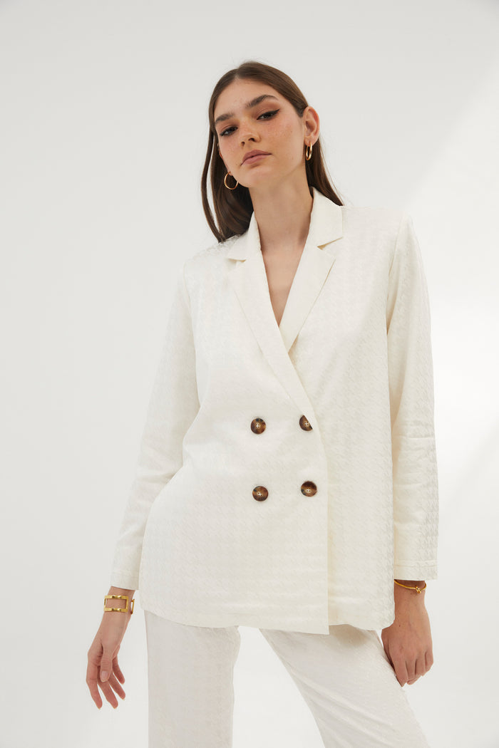 Sophie And Lucie CHAQUETA ICON PATA DE GALLO CRUDO