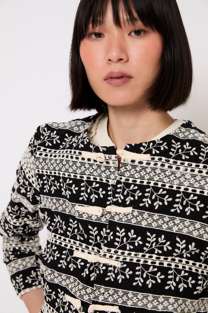 Sophie And Lucie CHAQUETA SEÚL CENEFAS NEGRO