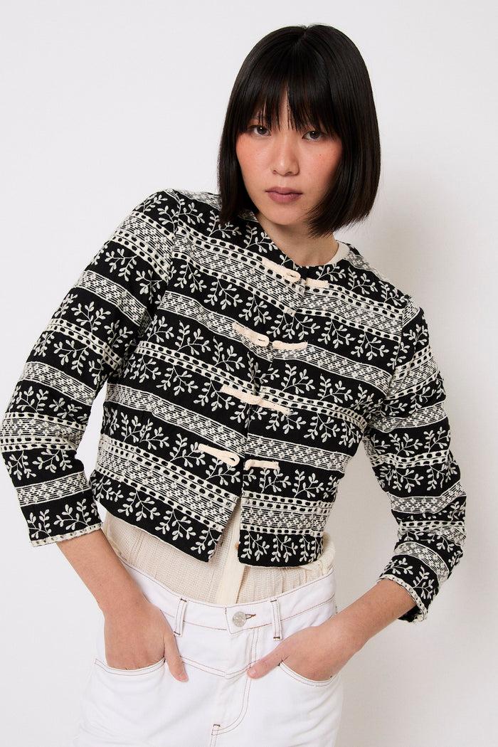 Sophie And Lucie CHAQUETA SEÚL CENEFAS NEGRO