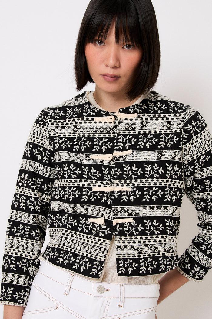 sophie and lucie CHAQUETA SEÚL CENEFAS NEGRO