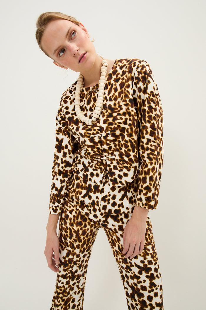 sophie and lucie CHAQUETA SEÚL MANCHA MARRÓN