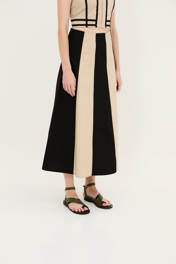 Sophie And Lucie FALDA CINTAS ALGODÓN BEIGE