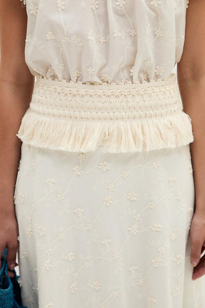 Sophie And Lucie FALDA FLECOS FLOR CRUDO