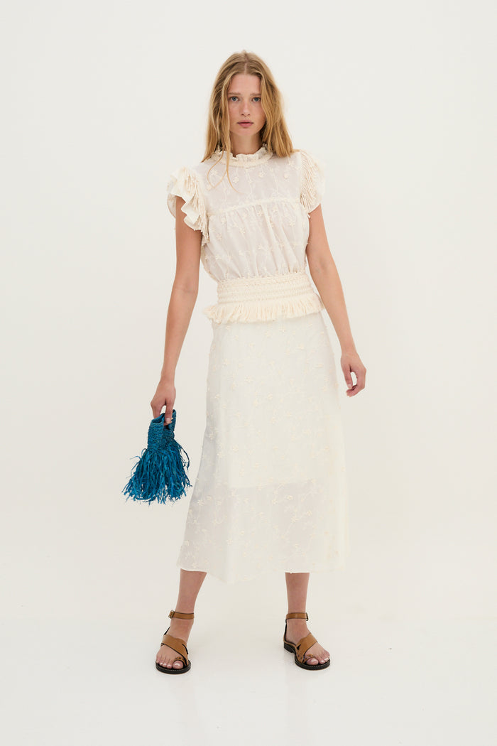 Sophie And Lucie FALDA FLECOS FLOR CRUDO