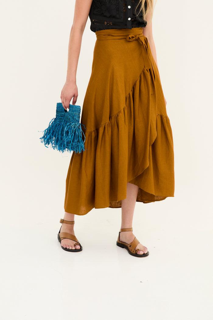 Sophie And Lucie FALDA PAREO HILO CANELA