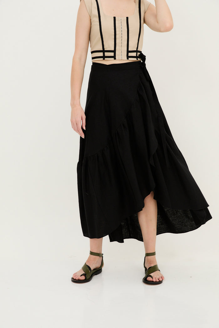 sophie and lucie FALDA PAREO HILO NEGRO