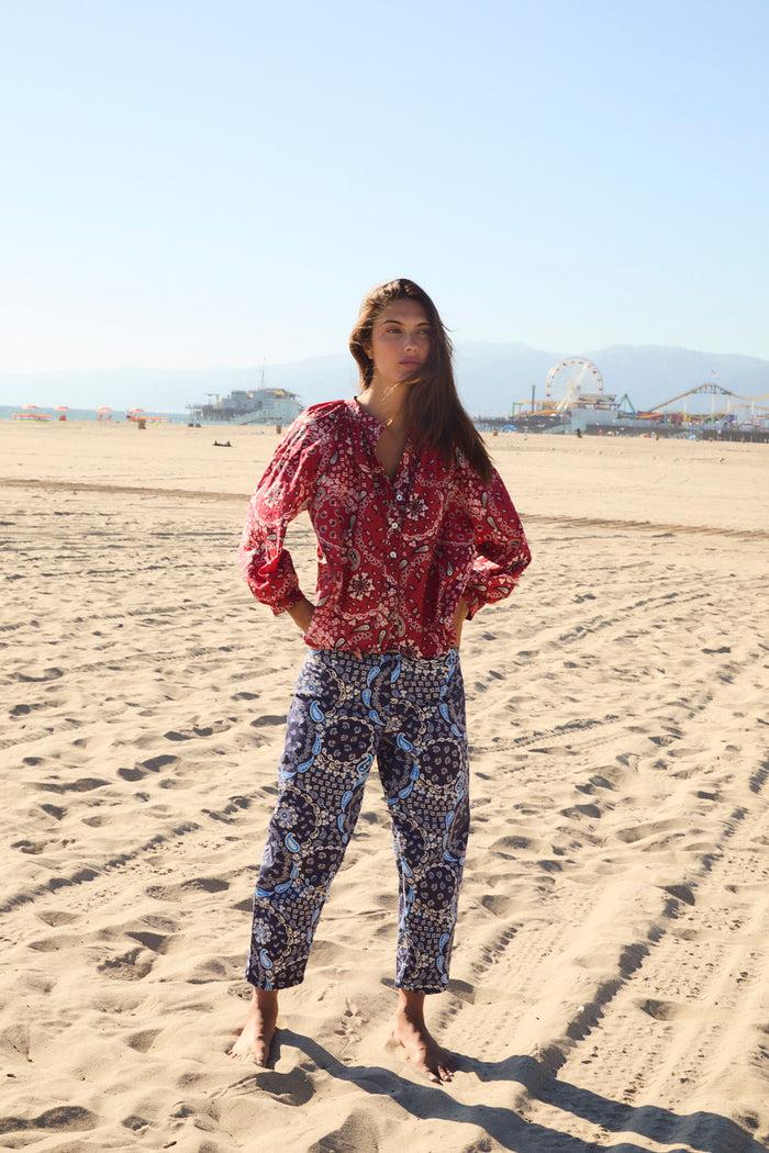 Sophie And Lucie JEANS CORSE BANDANA AZUL