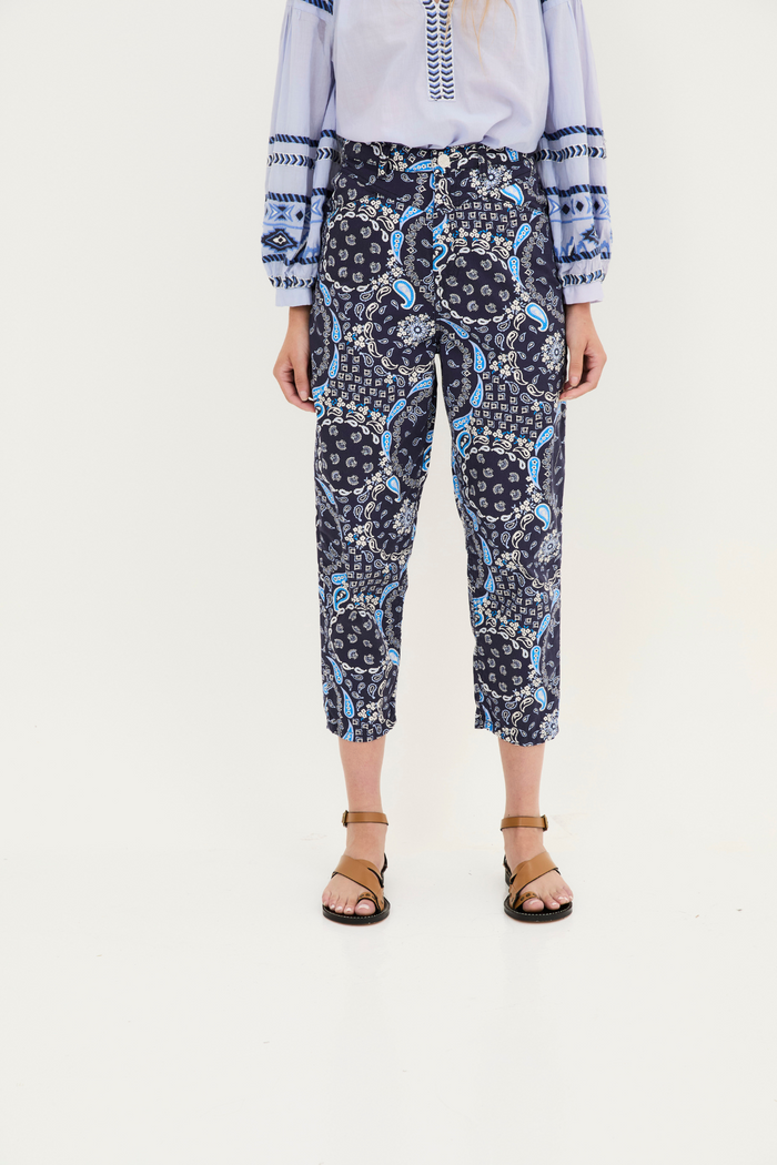 Sophie And Lucie JEANS CORSE BANDANA AZUL