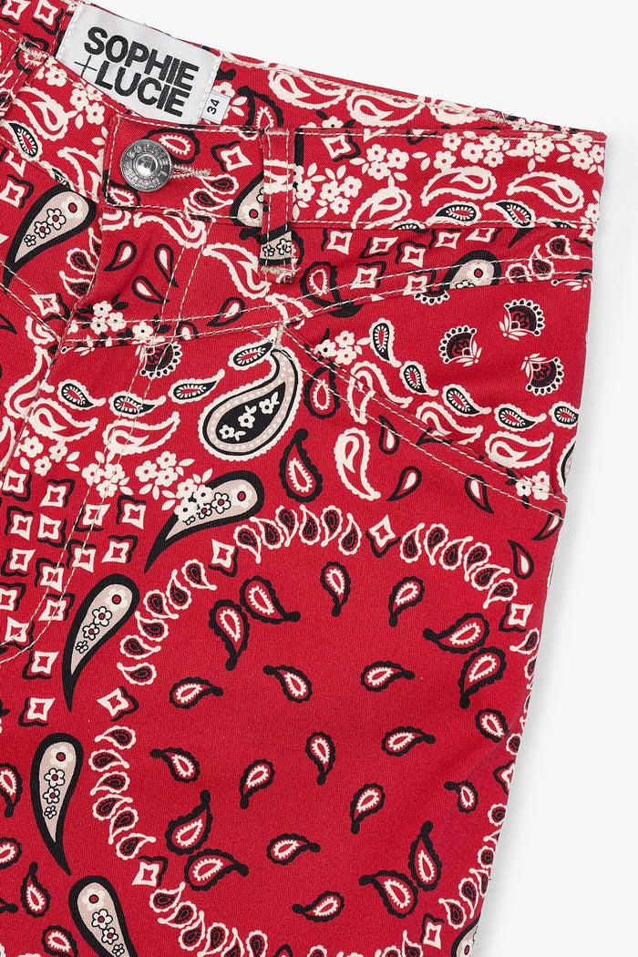 Sophie And Lucie JEANS CORSE BANDANA ROJO