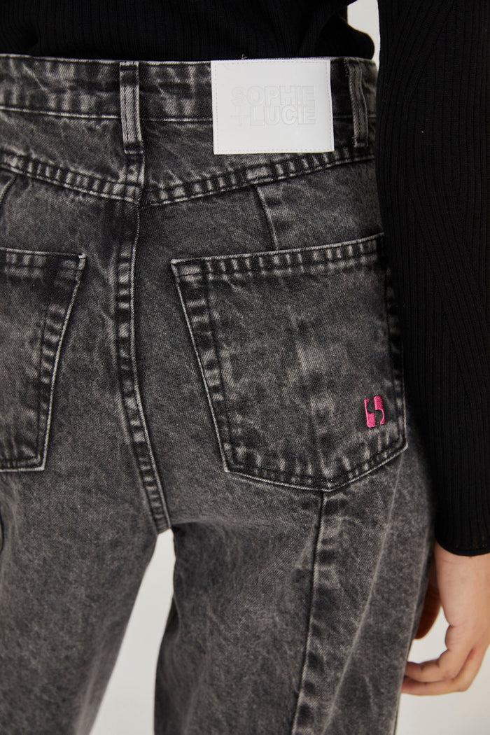 Sophie And Lucie JEANS LUCCI TACHAS GRIS BLEACH