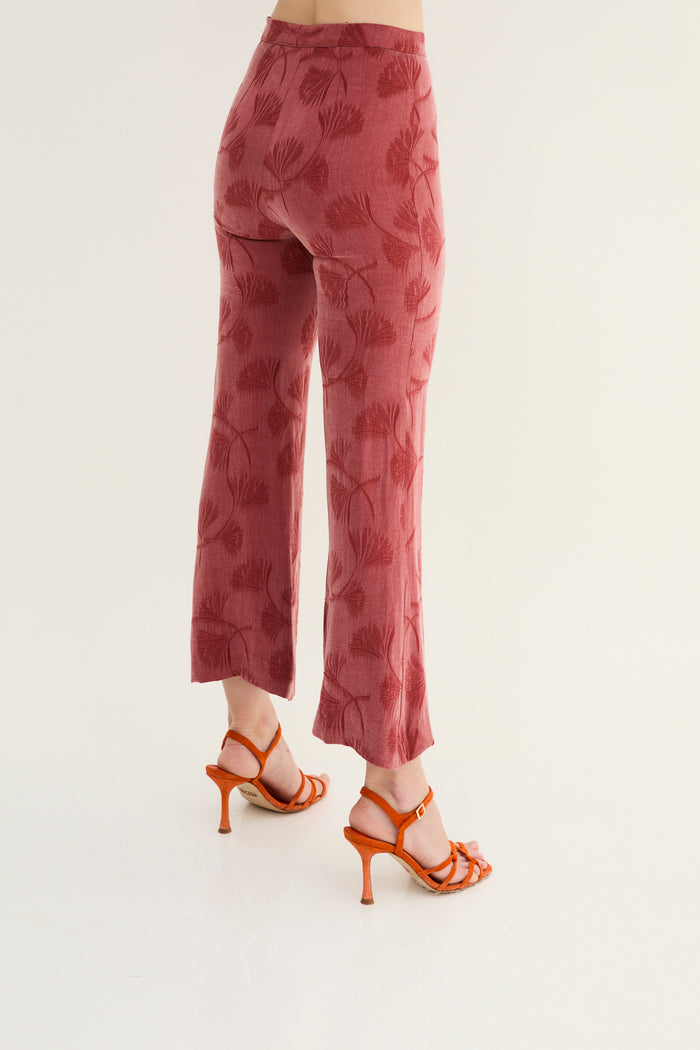 Sophie And Lucie PANTALÓN CROP PALMAS SIENA