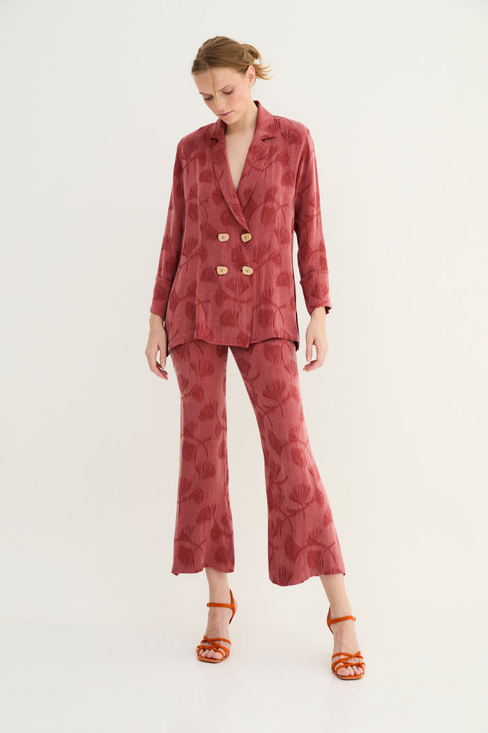 Sophie And Lucie PANTALÓN CROP PALMAS SIENA