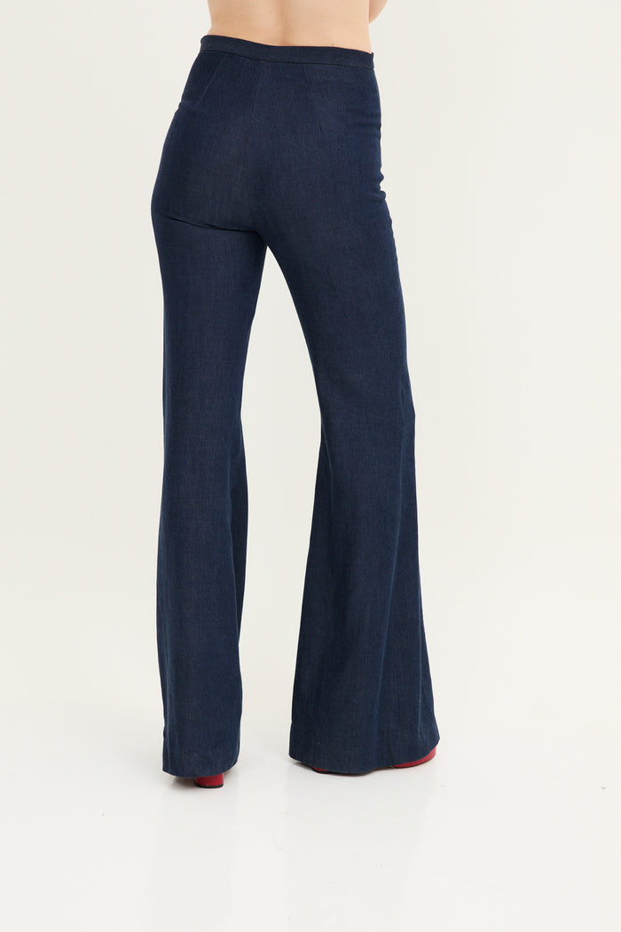 Sophie And Lucie PANTALÓN ICON TENCEL AZUL