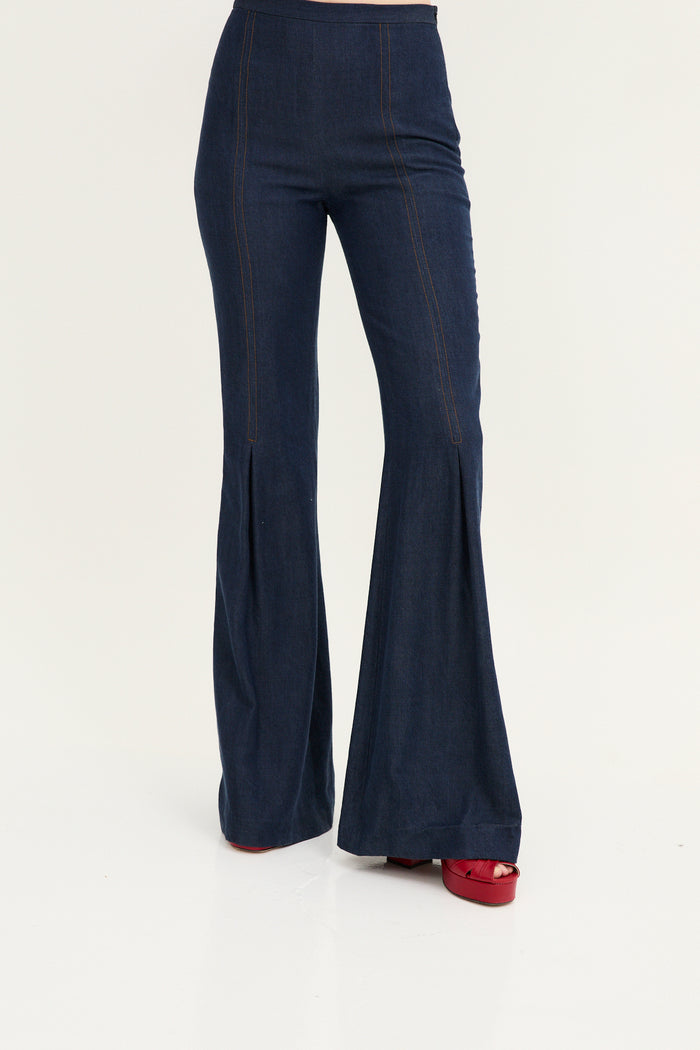 Sophie And Lucie PANTALÓN ICON TENCEL AZUL