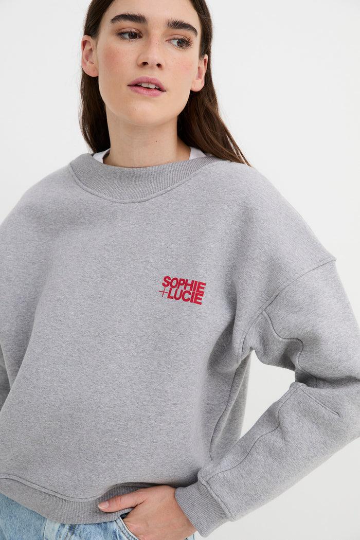 Sophie And Lucie SUDADERA BUDY GRIS