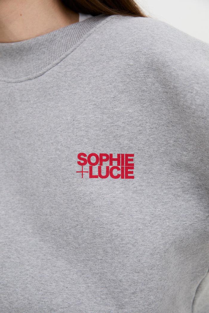 Sophie And Lucie SUDADERA BUDY GRIS