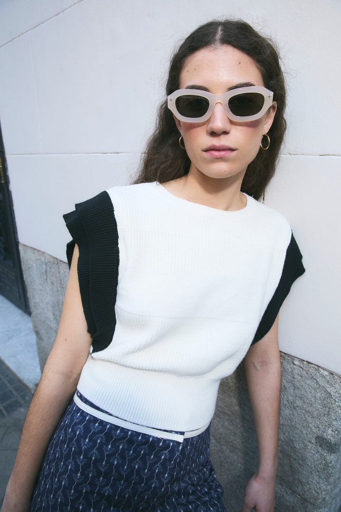 sophie and lucie TOP ORI PUNTO BICOLOR