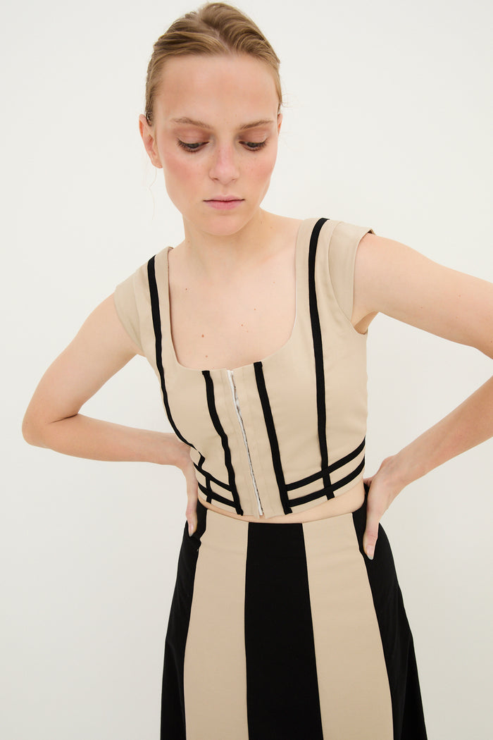 Sophie And Lucie TOTAL LOOK CINTAS ALGODÓN BEIGE