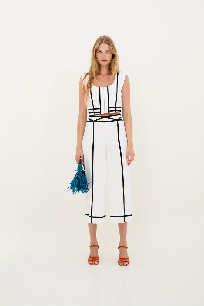 Sophie And Lucie TOTAL LOOK CINTAS ALGODÓN BLANCO