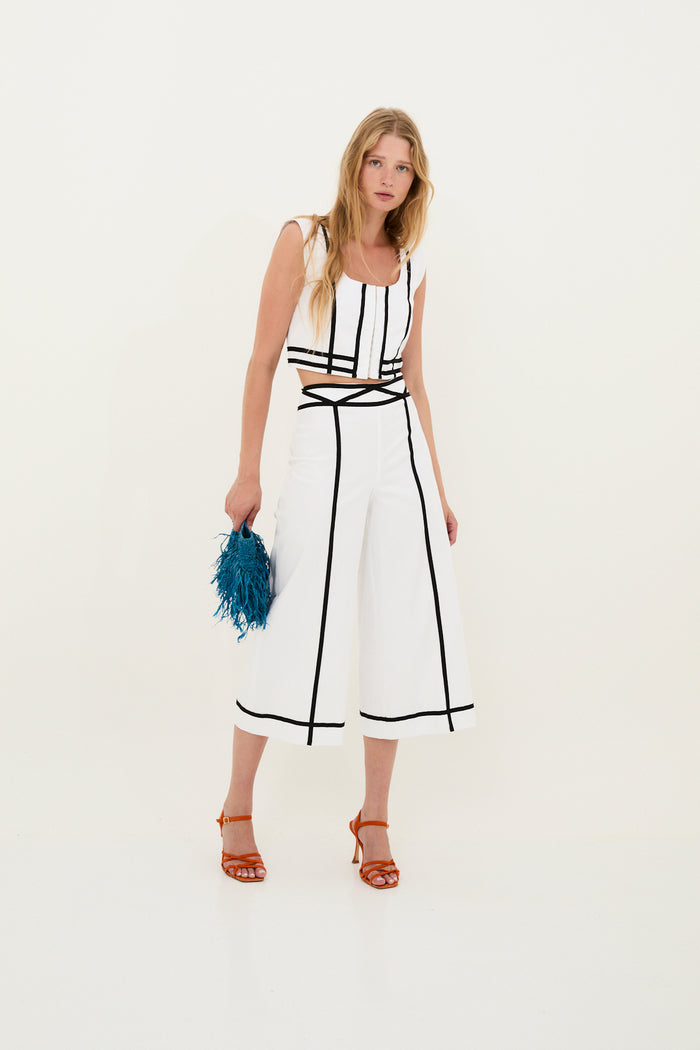 sophie and lucie TOTAL LOOK CINTAS ALGODÓN BLANCO