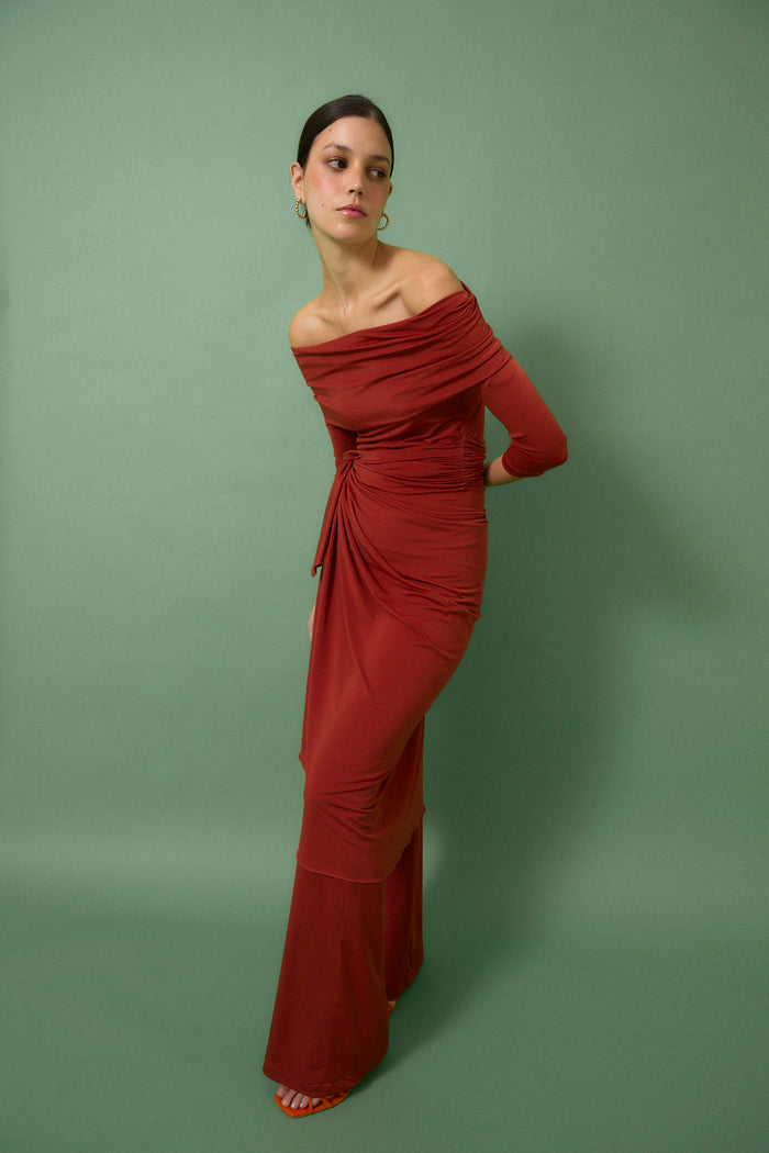 Sophie And Lucie TOTAL LOOK PAREO PUNTO CARMESÍ