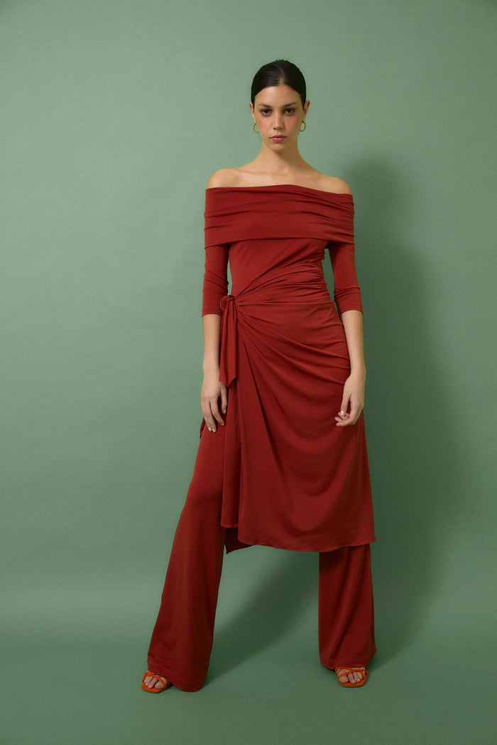 Sophie And Lucie TOTAL LOOK PAREO PUNTO CARMESÍ