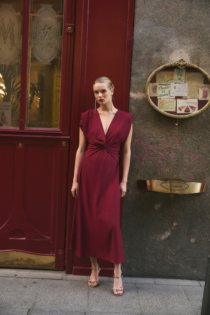Sophie And Lucie VESTIDO ASH SETBON BURGUNDY
