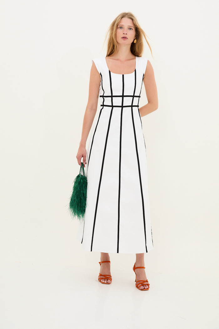 sophie and lucie VESTIDO CINTAS ALGODON BLANCO