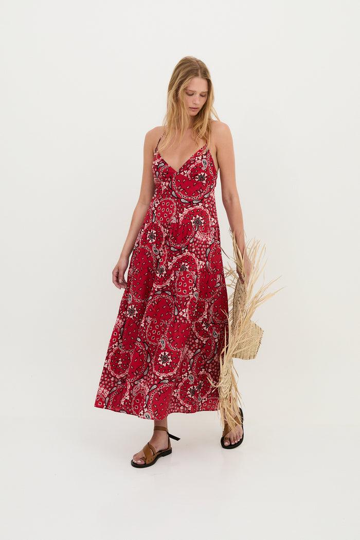 Sophie And Lucie VESTIDO GIGI BANDANA ROJO