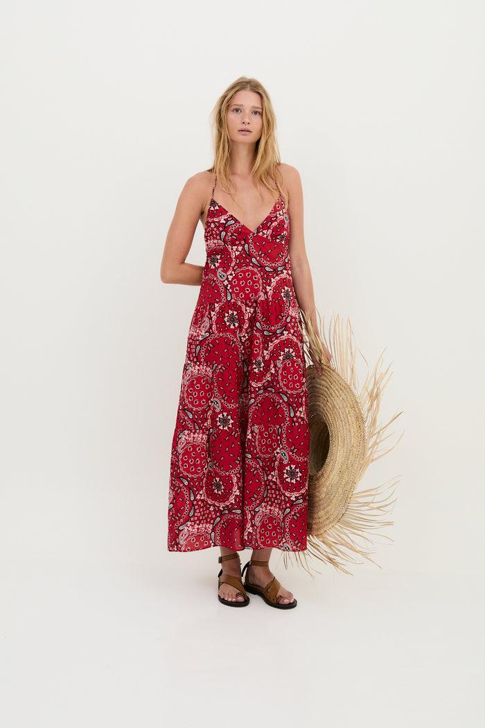 Sophie And Lucie VESTIDO GIGI BANDANA ROJO