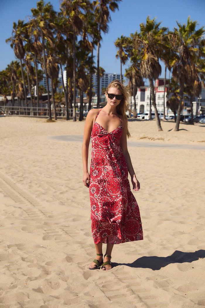 sophie and lucie VESTIDO GIGI BANDANA ROJO