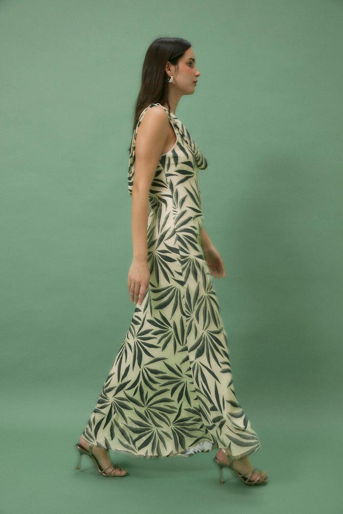 Sophie And Lucie VESTIDO IDRA HOJAS VERDE