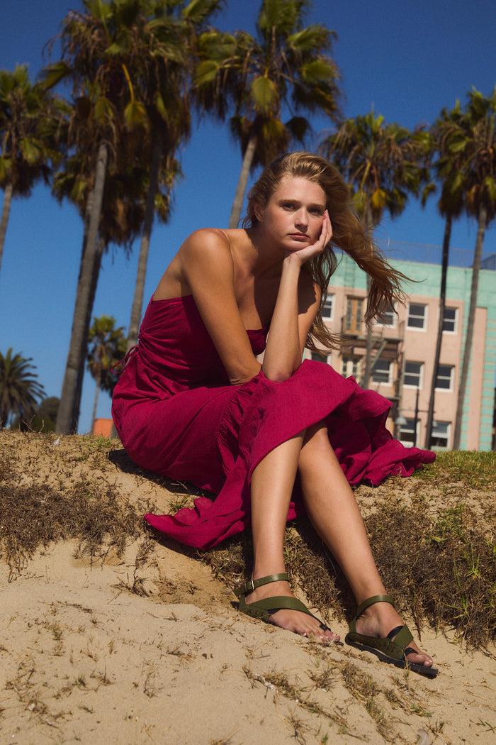 Sophie And Lucie VESTIDO ISI VOILE CIRUELA