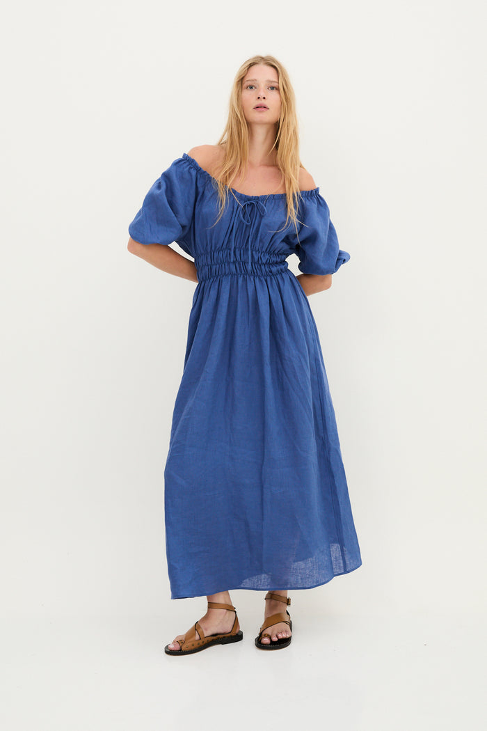 sophie and lucie VESTIDO KAIA HILO AZUL