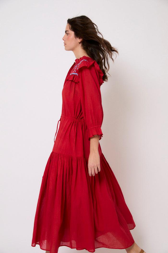 Sophie And Lucie VESTIDO MAR VOILE ROJO