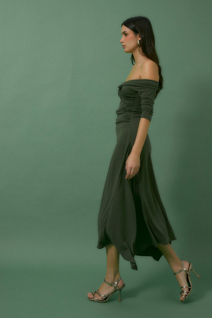 Sophie And Lucie VESTIDO NUDO PUNTO VERDE