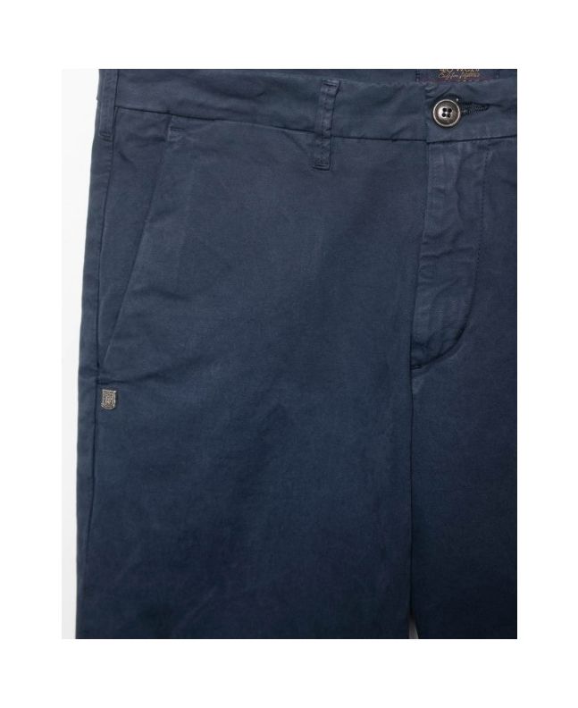 Spezial Madrid 40 Weft Ronan Regular Slim Chino Dark Navy