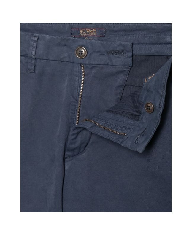 Spezial Madrid 40 Weft Ronan Regular Slim Chino Dark Navy
