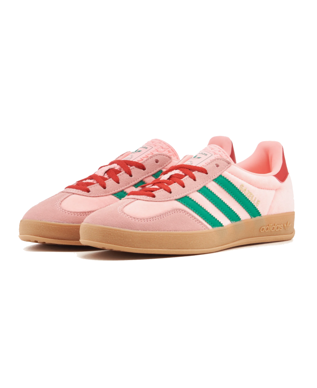 spezial madrid Adidas Gazelle Indoor Court Green Glow Pink & Gum