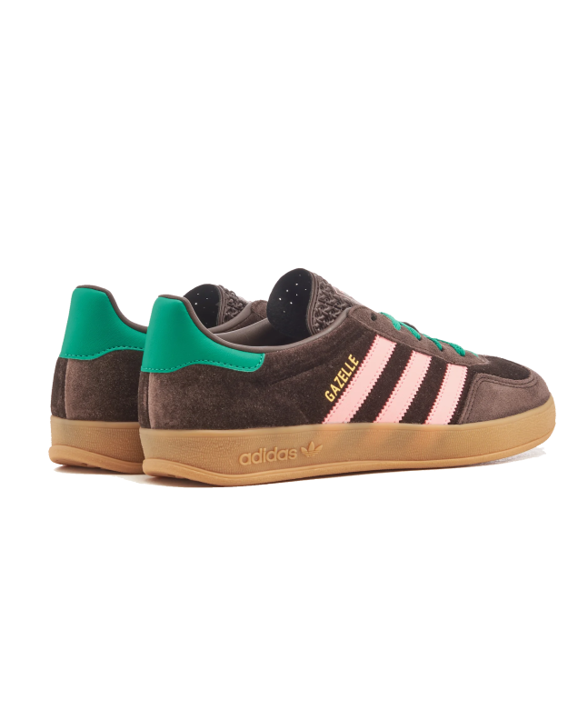 Spezial Madrid Adidas Gazelle Indoor Dark Brown Glow Pink & Court Green