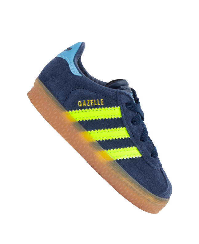Spezial Madrid Adidas Gazelle OG Junior Night Indigo Solar Yellow & Light Blue