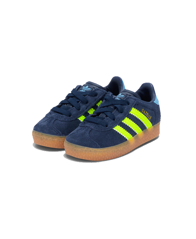 spezial madrid Adidas Gazelle OG Junior Night Indigo Solar Yellow & Light Blue