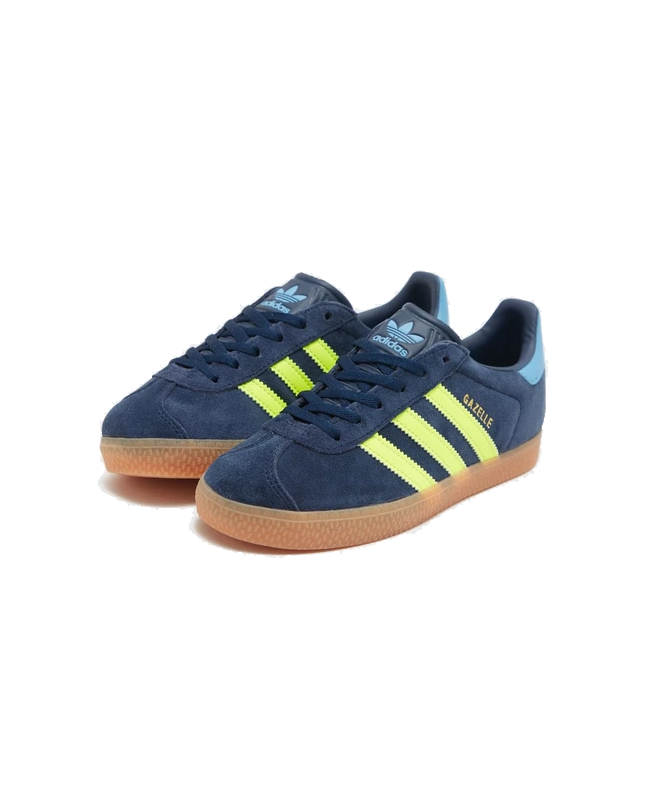 spezial madrid Adidas Gazelle OG Junior Night Indigo Solar Yellow & Light Blue