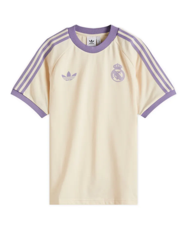 spezial madrid Adidas Real Madrid CF 3S Tee Of White Wonder White & Magic Lilac