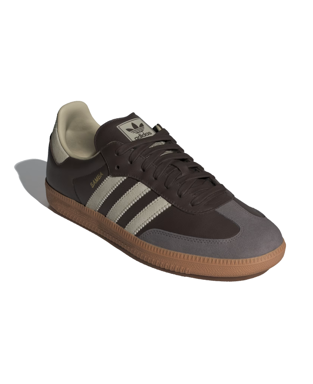 Spezial Madrid Adidas Samba OG Brown Putty Grey & Gold Metallic