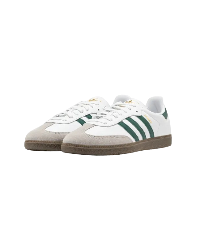 spezial madrid Adidas Samba OG Cloud White Collegiate Green & Clear Granite